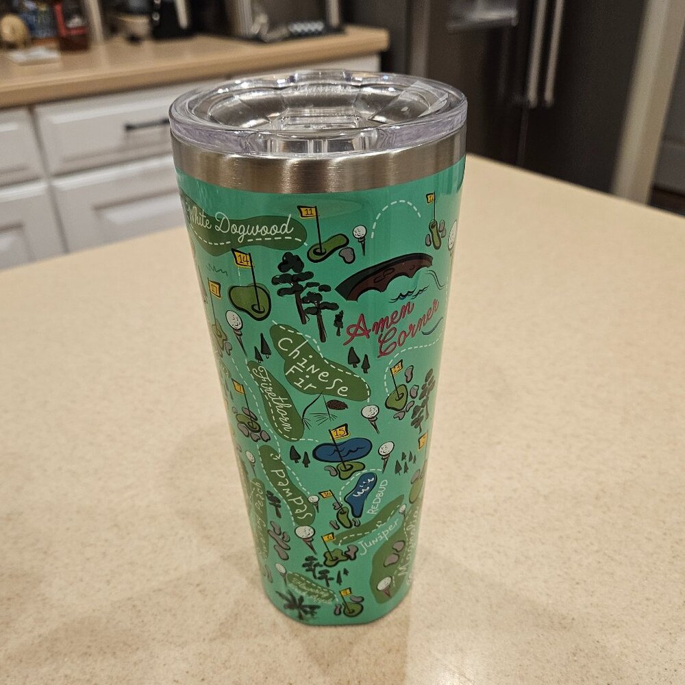 RARE MASTERS AUGUSTA NATIONAL 2019 COLLECTIBLE CORKCICLE HOLES TUMBLER WOODS